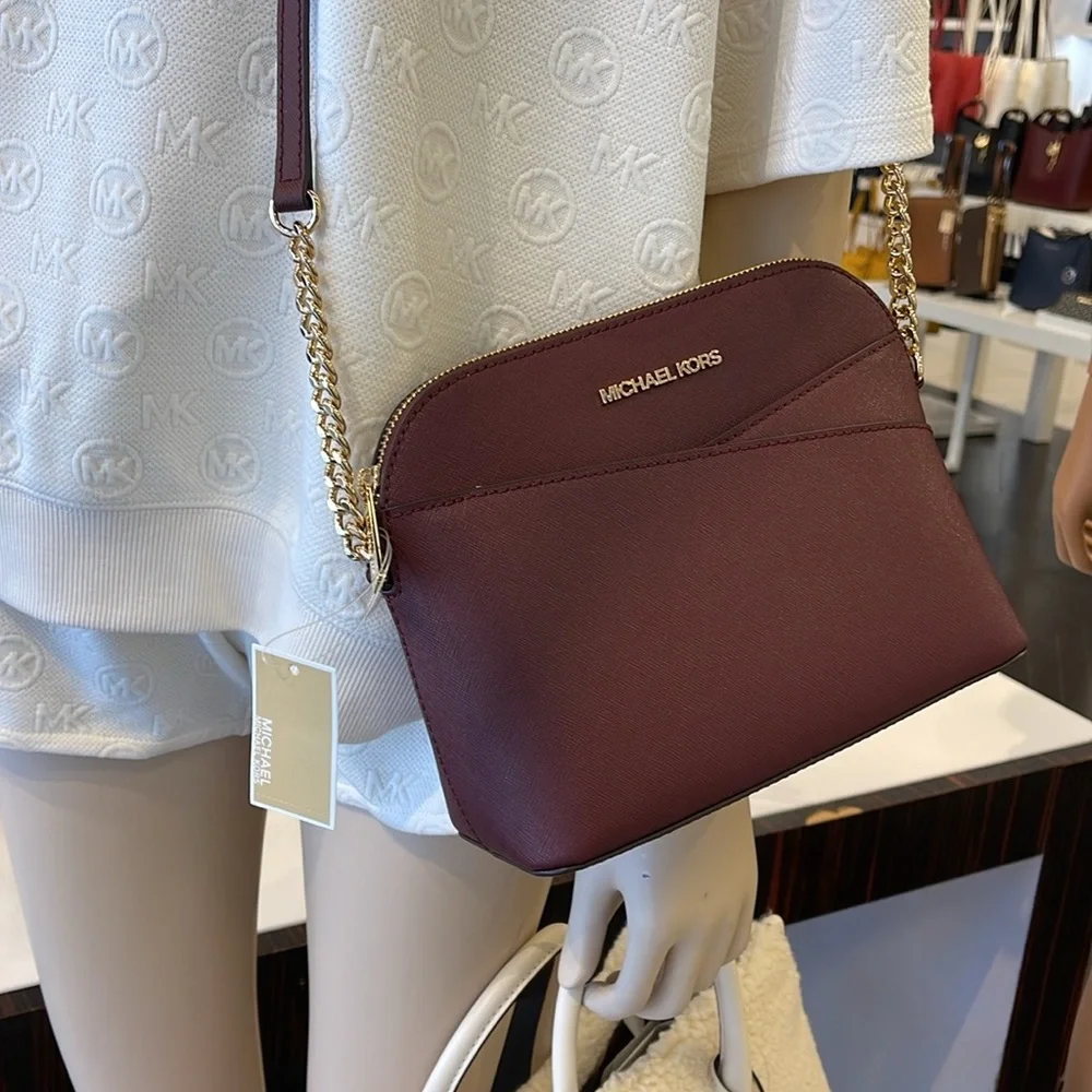 MICHAEL KORS
Jet Set Travel Medium Dome Crossbody Bag
Oxblood 
NWT - Picture 11 of 16